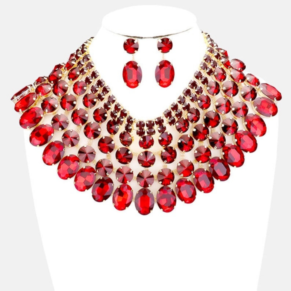 Collar Bib Necklace Set - Picture 8 of 8